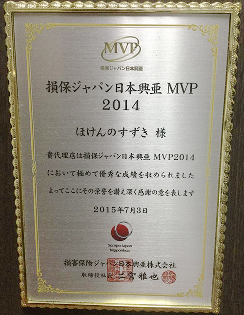 損保ジャパン日本興亜MVP 2014