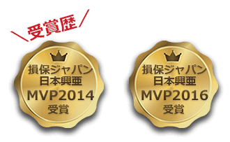 受賞歴： 損保ジャパン日本興亜MVP2014受賞、損保ジャパン日本興亜MVP2016受賞